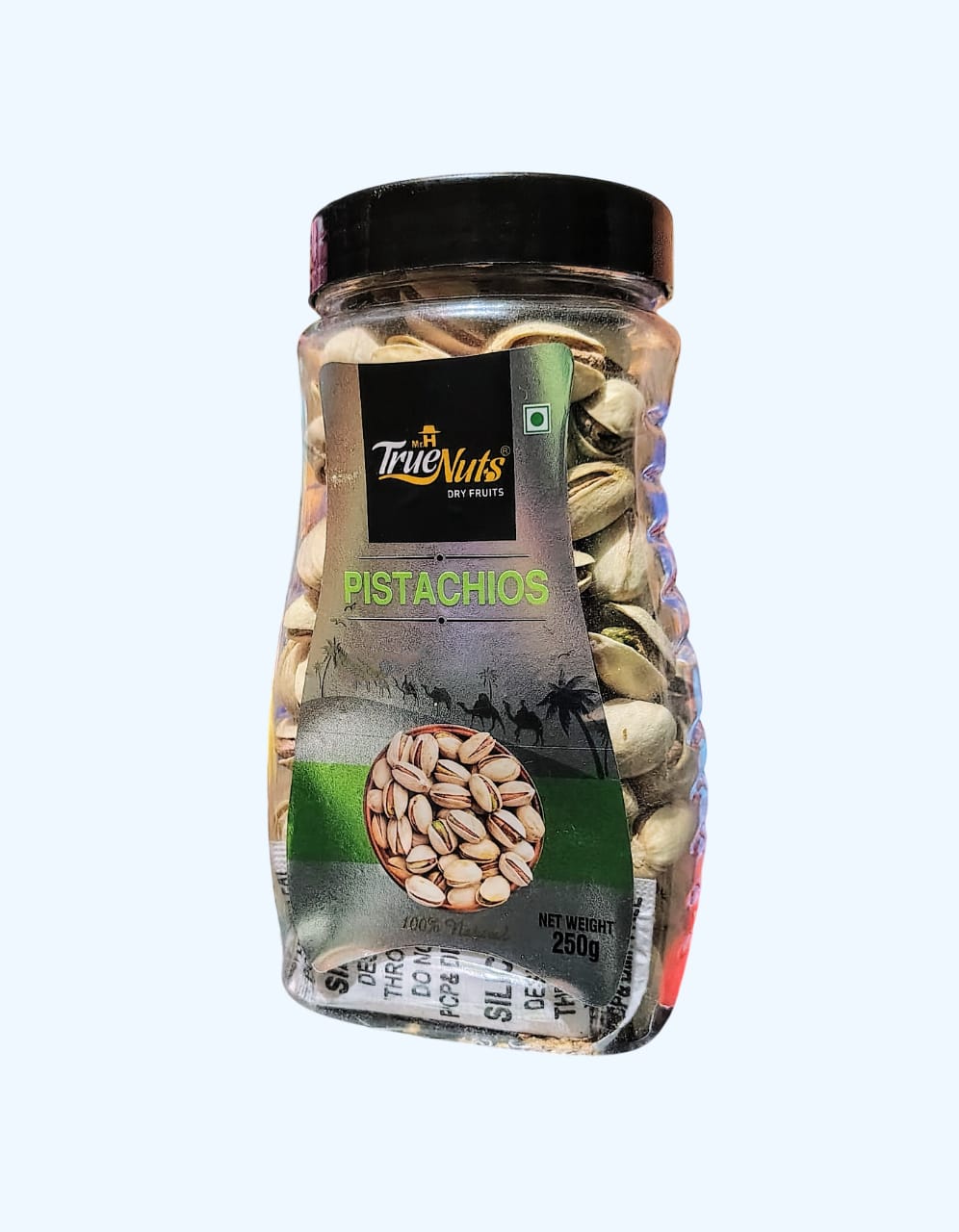 PISTA Mr.H True Nuts Pistachios 250g Jar - Image 1