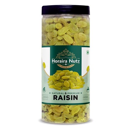 Horaira Nutz Premium & Natural Raisins , Kishmish 500g in jar