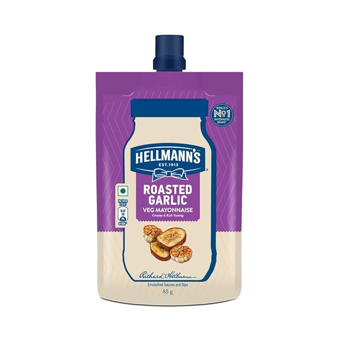 HELLMANN'S, Roasted Garlic Mayo, 85g HELLMANN'S, Roasted Garlic Mayo, 85g - Image 1